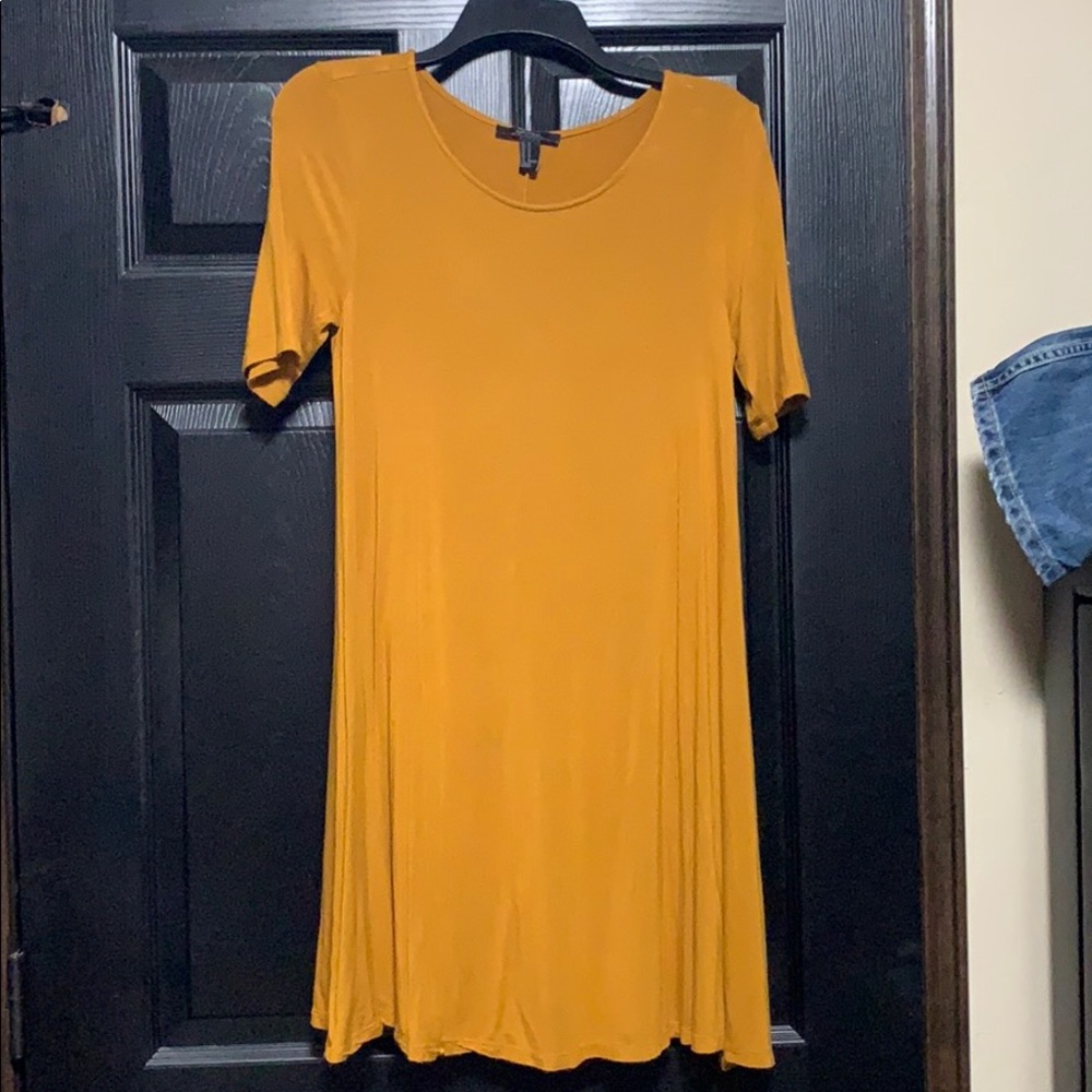 Mustard tunic dress